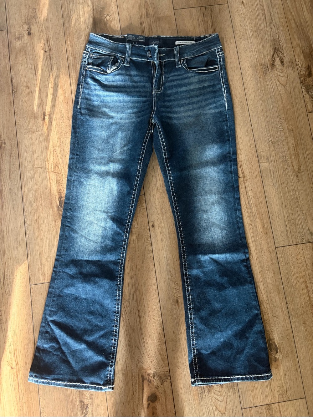 Virgo Dark Blue Flare Jeans